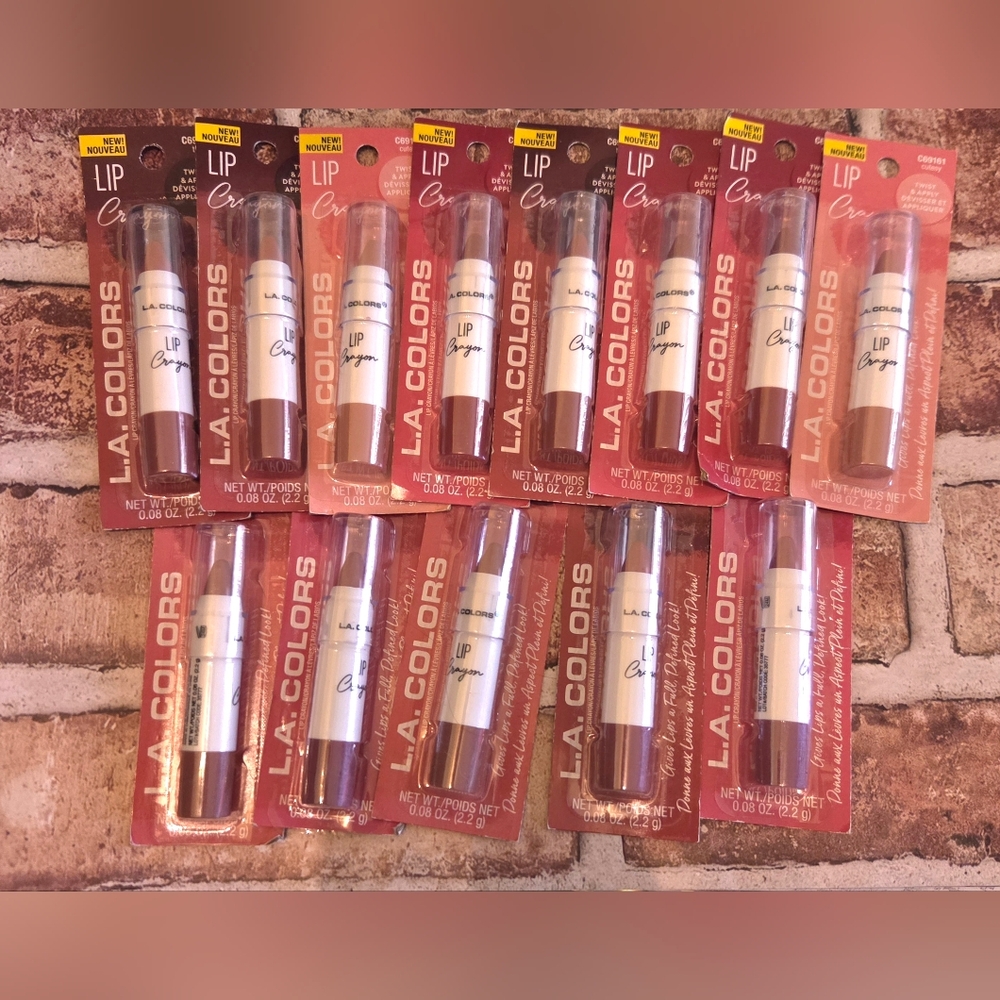 L.A. Colors Lip Crayon - Mauve/Rose Variety - Pack Of 13